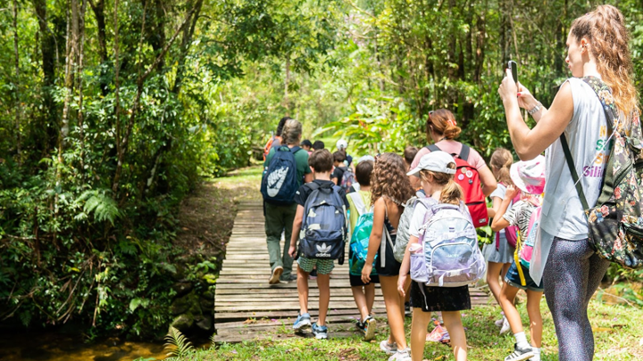 Alunos da Avenues School em estudo de campo