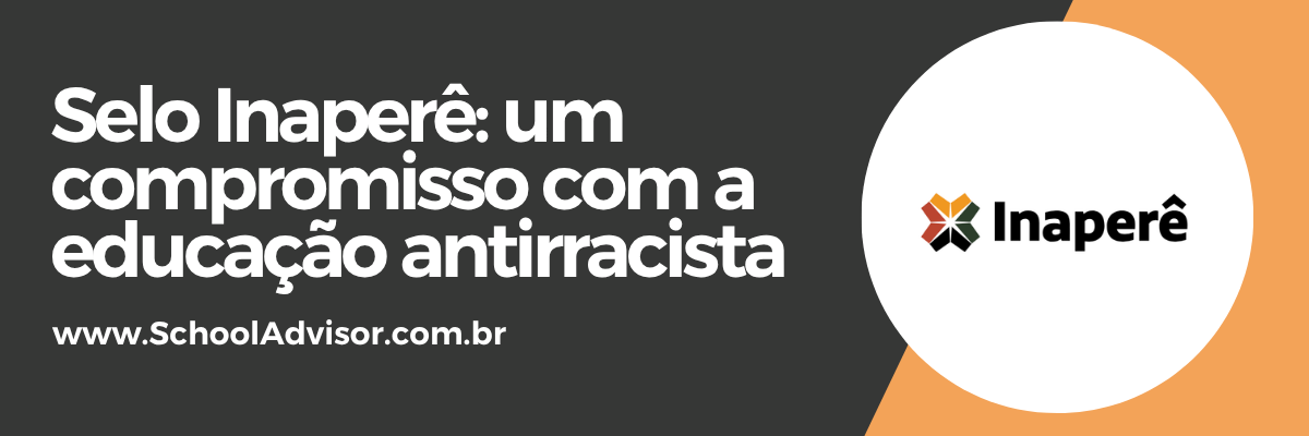 banner com a frase Selo Inaperê: um compromisso com a educação antirracista