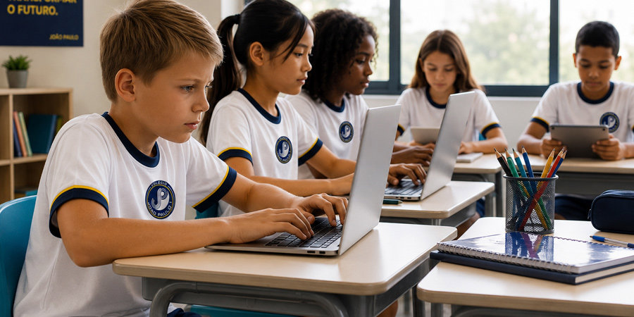Educação digital fortalece a aprendizagem no Colégio João Paulo I