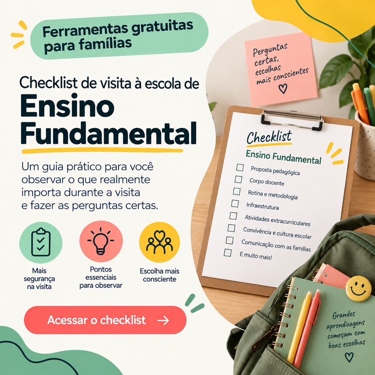 Checklist: Ensino Fundamental